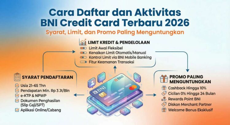 Cara Daftar dan Aktivitas BNI Credit Card Terbaru 2026: Syarat, Limit, dan Promo Paling Menguntungkan