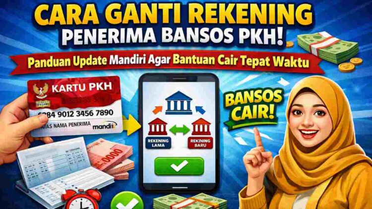 Cara Ganti Rekening Penerima Bansos PKH, Panduan Update Mandiri Agar Bantuan Cair Tepat Waktu