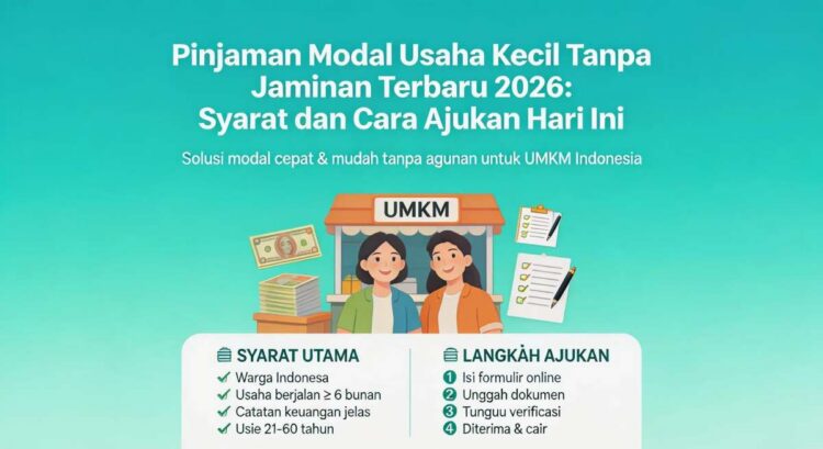 Pinjaman Modal Usaha Kecil Tanpa Jaminan Terbaru 2026: Syarat dan Cara Ajukan Hari Ini