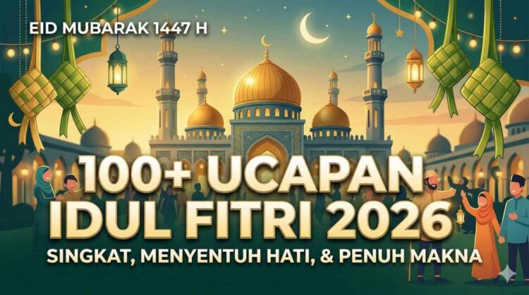 100+ Ucapan Idul Fitri 2026 1447 H Singkat Menyentuh Hati Penuh Makna Terbaru