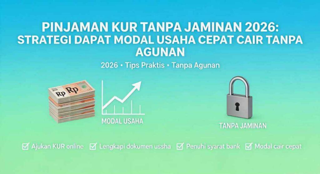 Pinjaman KUR Tanpa Jaminan 2026: Cara Cairkan Modal 100 Juta Langsung